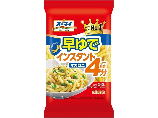 Oh'my Quick-Boil Instant Macaroni, 240g (Special Order Item) [Purchase 40]