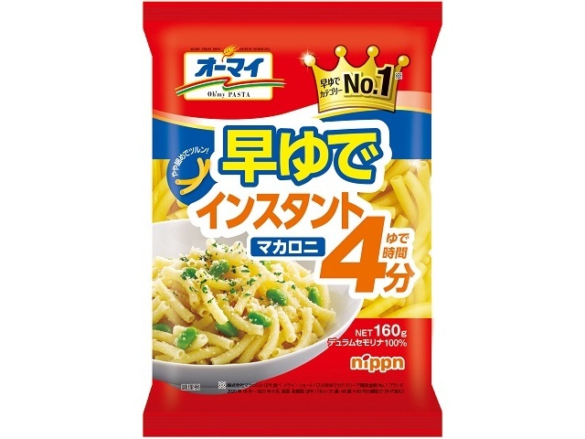 Oh'my Quick-Boil Instant Macaroni, 160g [This Month's Special: Noodles] [Purchase 16]