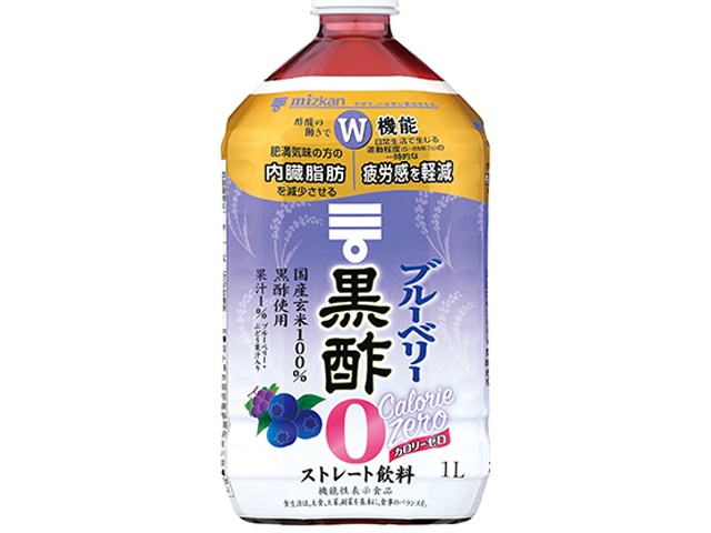 Mitsukan Blueberry Black Vinegar, Zero Calories, 1L (Special Order Item) [Purchase 6]