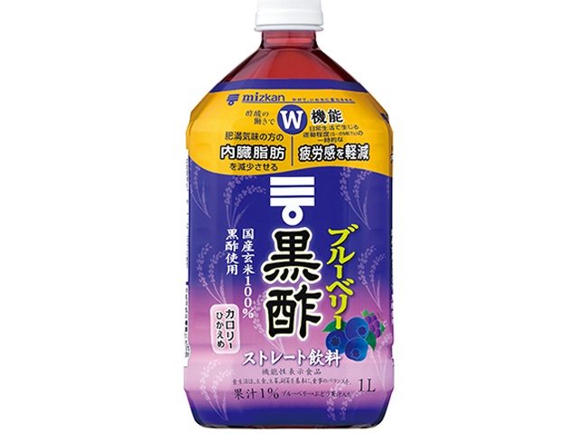 Mitsukan Blueberry Black Vinegar, Straight, 1L (Special Order Item) [Purchase 12]