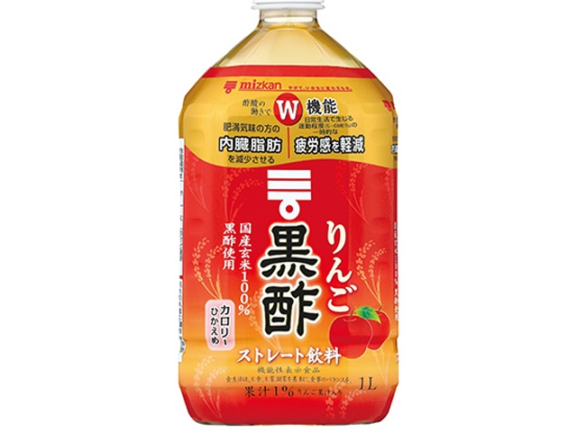Mitsukan Apple Black Vinegar, Straight, 1L (Purchase 12)