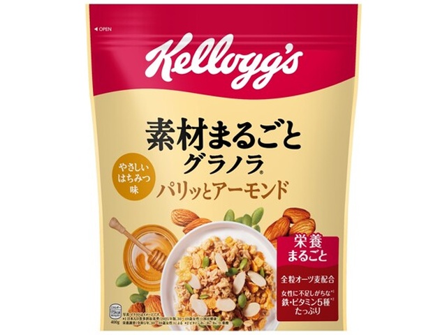 Kellogg's Whole Granola Crunchy Almonds 400g (Special Order Item) [Purchase 12]