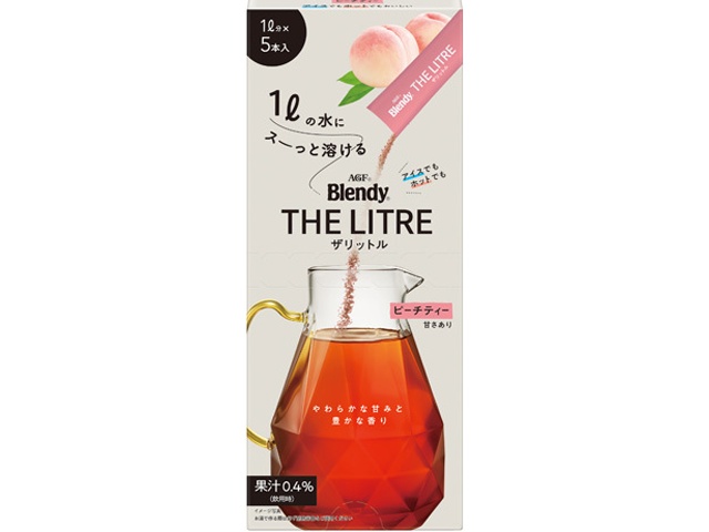 Blendy The Liter Peach Tea (5 bottles) [Backordered] [Purchase quantity: 24]