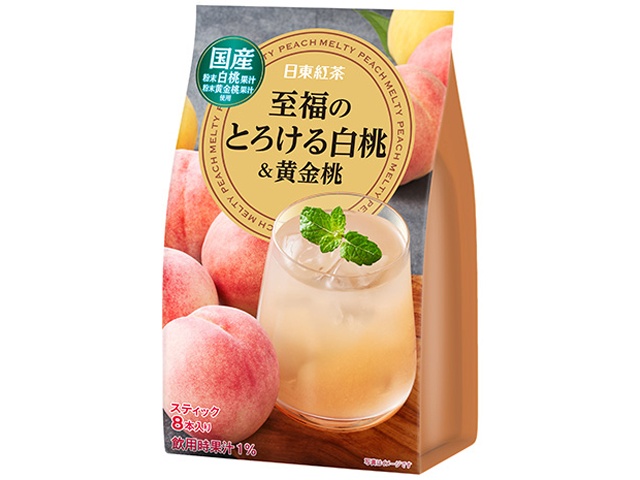 Nitto Black Tea Blissful Melting White Peach & Golden Peach 8-Pack (Special Order Item) [Purchase 6]