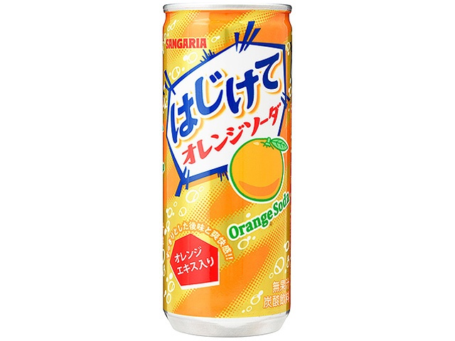 Sangaria Popping Orange Soda, 250g Can (30 cans)