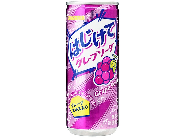 Sangaria Popping Grape Soda, 250g Can (30 cans)