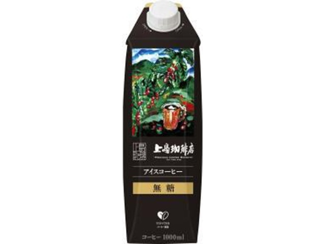 Ueshima Coffee Unsweetened Iced Coffee 1000ml (Special Order Item) [Purchase 12]