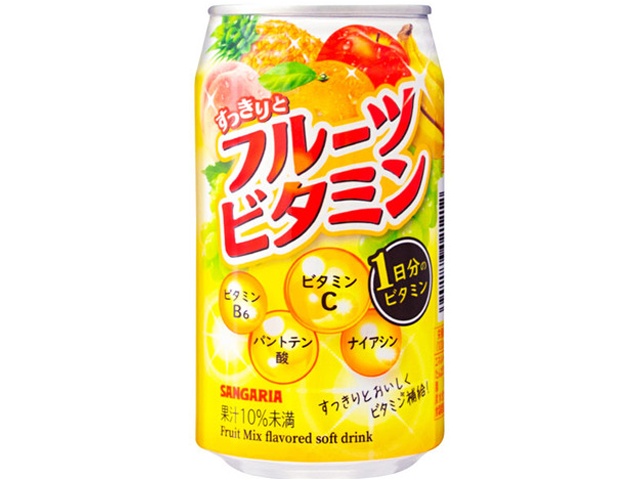 Sangaria Refreshing Fruit Vitamins 340g Can (Special Order Item) [Purchase Quantity: 24]