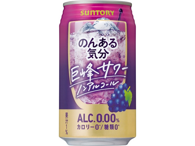Suntory Non-Alcoholic Kyoho Grape 350ml (Purchase of 24)