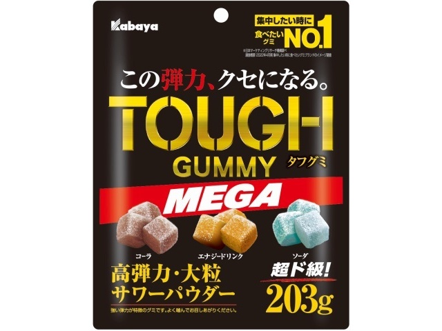 Kabaya Tough Gummy MEGA 203g (Purchase 6 pieces)