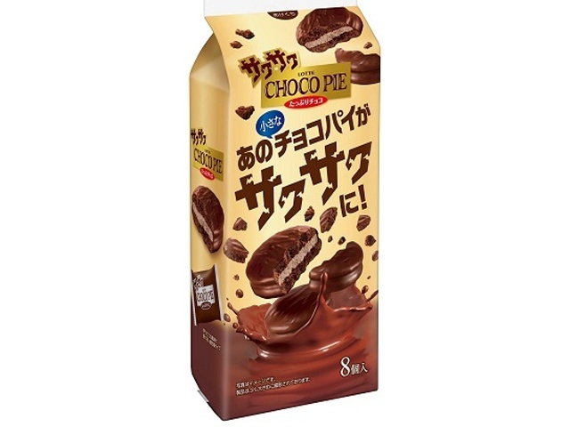 Lotte Crispy Chocolate Pie with Plenty of Chocolate, 8 pieces (Purchase 20 pieces)