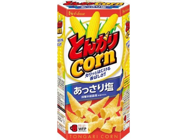 House Foods Tongari Corn, Lightly Salted, 68g (Pack of 10)