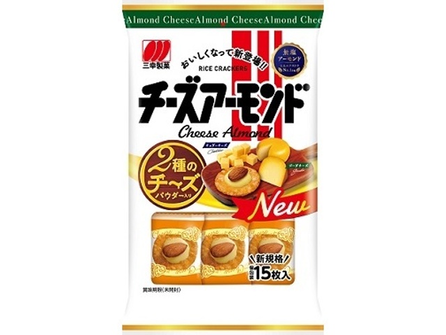 Sanko Seika Cheese Almonds, 15 pieces (Purchase 16 pieces)