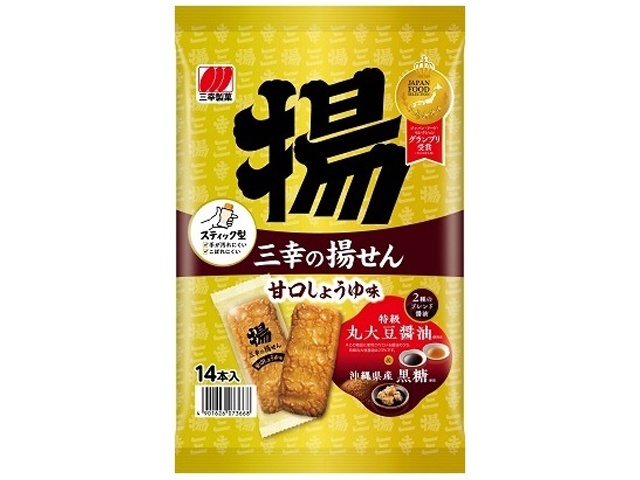 Sanko Seika Agesen Sweet Soy Sauce Flavor, 14 sticks (Purchase 12 pieces)