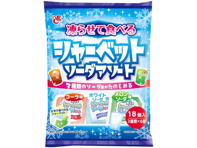 Ace Frozen Sherbet Soda Assortment (Backordered) [Purchase 16] [Please allow time for delivery]