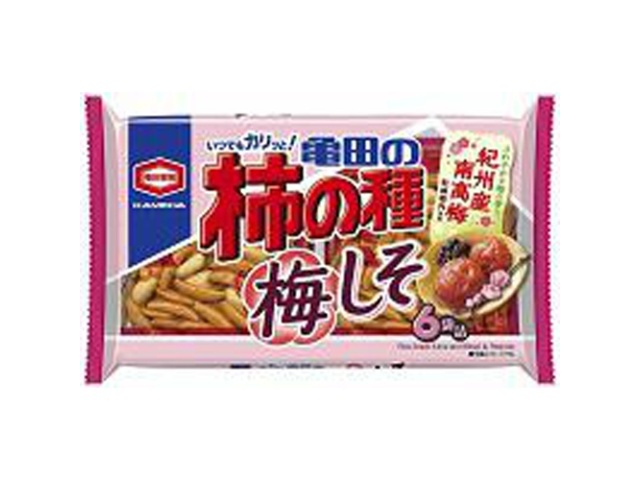 Kameda Kakinotane Ume Shiso (Pickled Plum and Shiso) - 6 Bags, 164g (Special Order Item) - 12 Bags