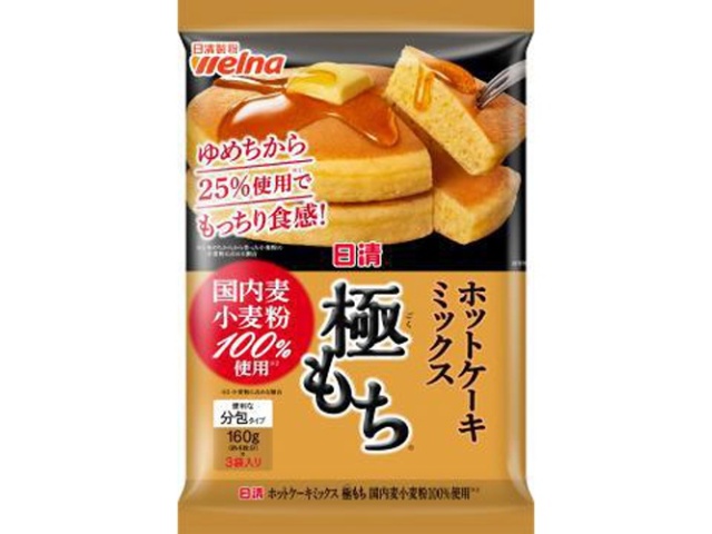 Nissin Hotcake Mix, Extra Mochi Domestic Wheat Flour, 480g (Special Order Item) [Purchase 12]