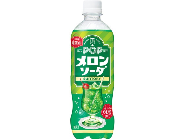 Suntory POP Melon Soda P 600ml [This Month's Special Drink]  [Purchase Quantity: 24]