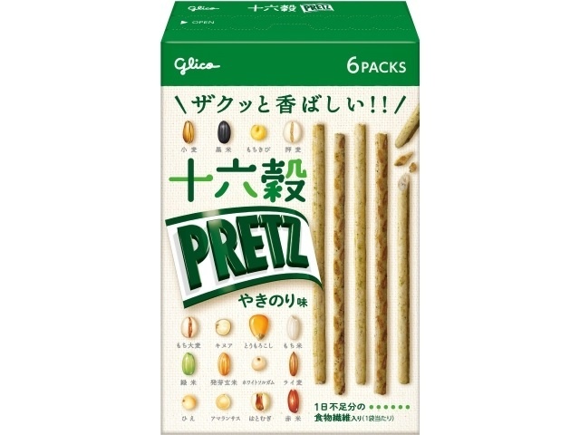 Glico 16-Grain Pretz Yakinori Flavor (6 packs) [Special Order Item] [Purchase 50]