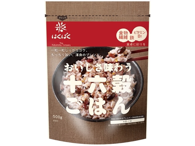 Hakubaku 16-grain rice 500g (Special order item) [Purchase quantity: 6]