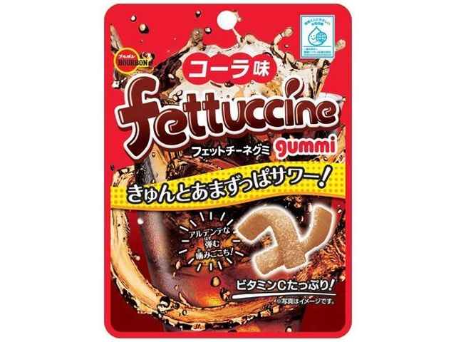 Bourbon Fettuccine Gummy Candy, Cola Flavor, 50g (Pack of 10)