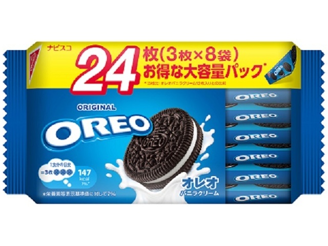 Oreo Family Pack Vanilla Cream 24 pieces (Purchase 12 pieces)