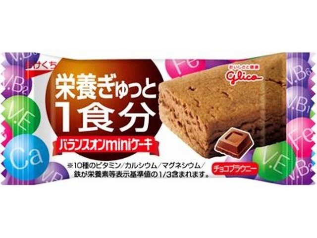 Glico Balance On Mini Cake Chocolate Brownie (Special Order Item) [Purchase Quantity: 240]