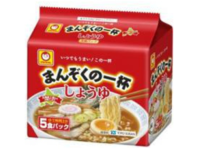 Maruchan Manzoku no Ippai Soy Sauce 5-pack [This Month's Special Noodle Sale] Special Order Item [Purchase 18]