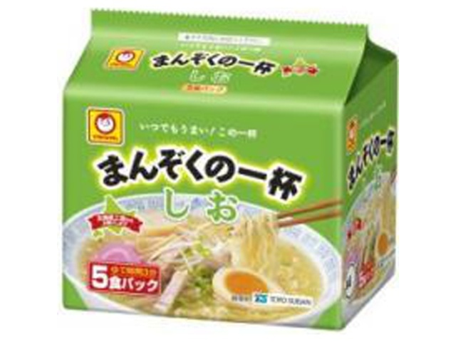 Maruchan Manzoku no Ippai Salt 5-pack [This Month's Special Noodle Sale] Special Order Item [Purchase 18]