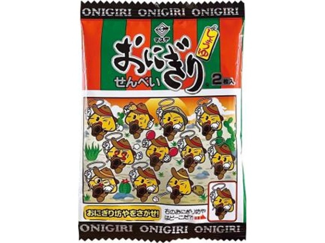 Masuya Onigiri Senbei (Rice Crackers), 2 pieces per pack (Purchase 14 pieces)