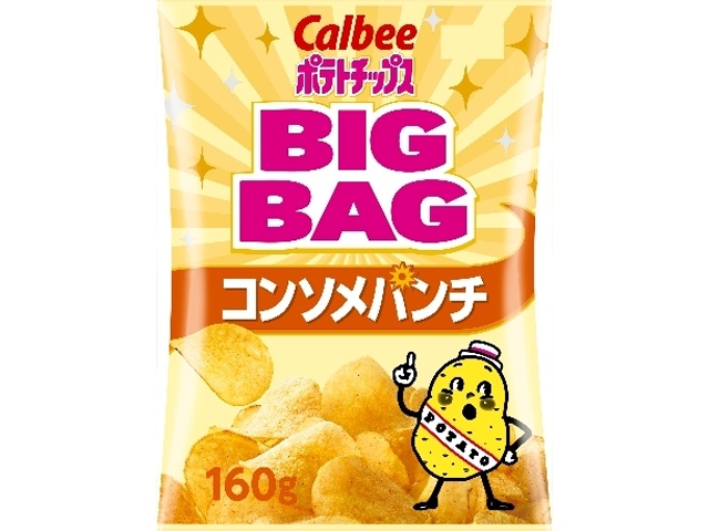 Calbee Big Bag Consomme Punch 160g (Special Order Item) [Purchase 12]