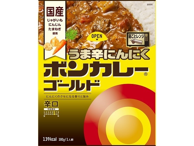 Otsuka Bon Curry Gold Spicy Garlic Spicy 180g (Special Order Item) [Purchase 30]