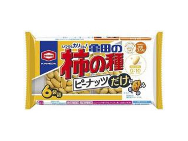 Kameda Kakinotane Peanuts (6 bags, 135g) - Special Order Item [Purchase 12]