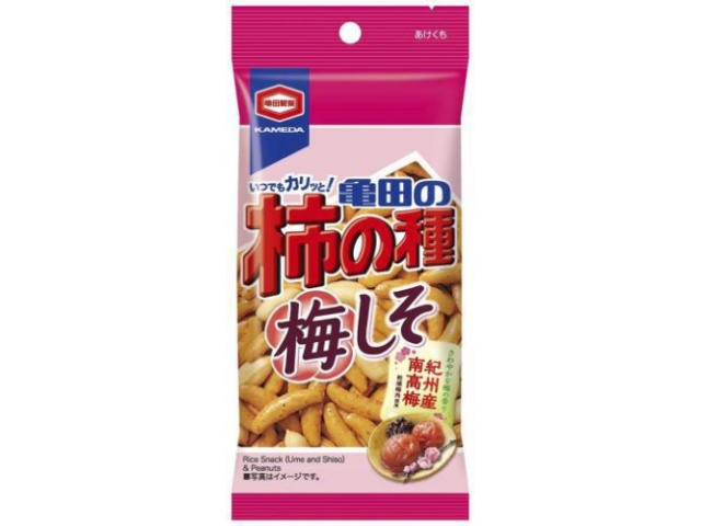 Kameda Kakinotane Plum and Shiso 57g (Pack of 12)