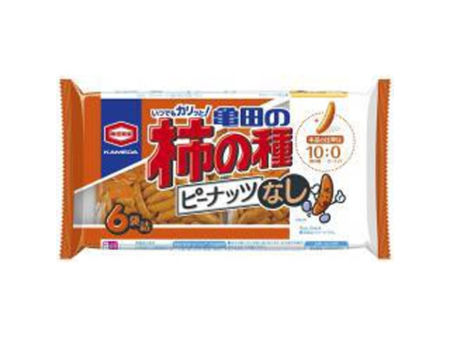 Kameda Kakinotane Peanut-Free, 6 Bags, 135g, Special Order Item [Purchase Quantity: 12]