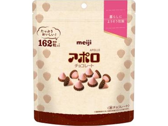 Meiji Apollo Simple Packaging Large Capacity Pouch, 226g (Special Order Item) [Purchase 10]