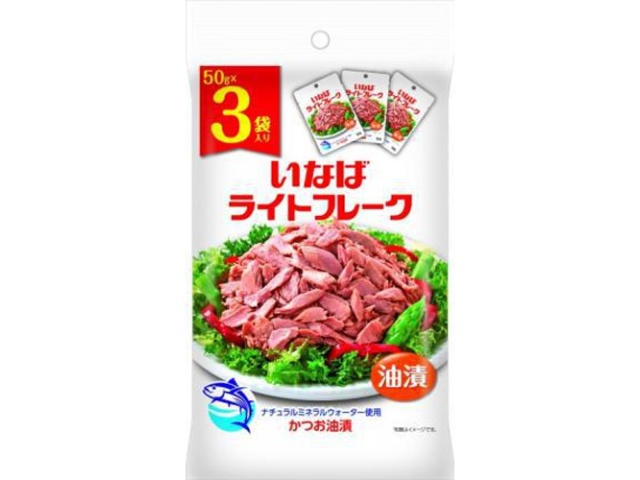 Inaba Light Flakes, 50g x 3 bags (Special Order Item) [Purchase Quantity: 20]