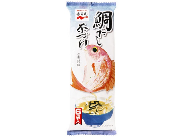 Nagatanien Tai Dashi Chazuke (Sea Bream Dashi Chazuke), 6 packets, special order item (60 packets per order)