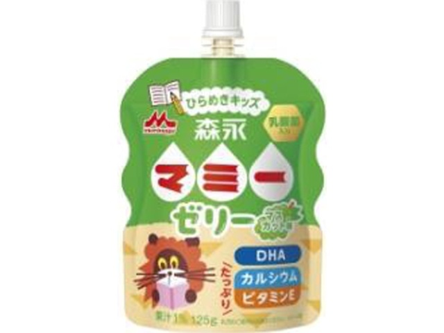Mori Milk Mommy Jelly, Hirameki Kids, 125g (Special Order Item) [Purchase Quantity: 36]