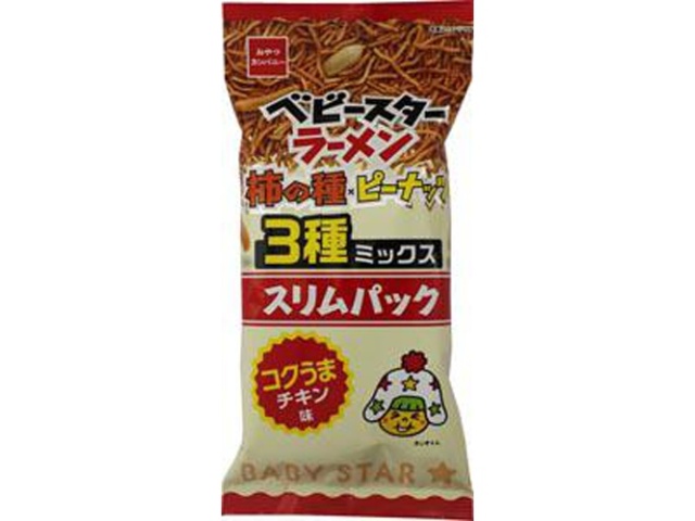 Baby Star Kakinotane Mix Slim Pack 51g (Special Order Item) [Purchase Quantity: 80]