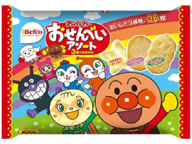 Kuriyama Rice Crackers Anpanman Rice Crackers Assortment, 36 pieces (Special Order Item) [Purchase Quantity: 10]