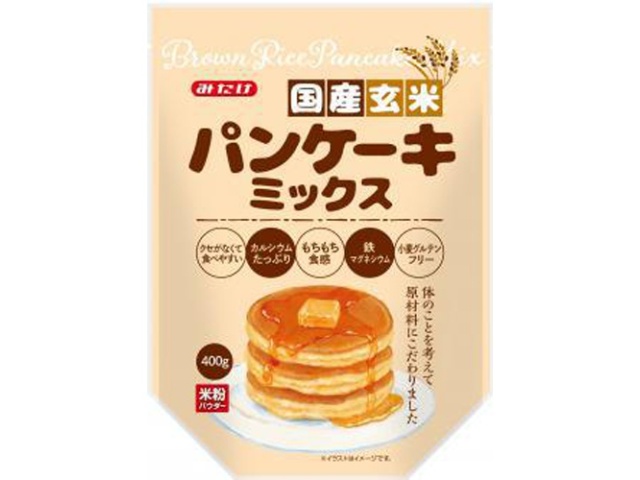 Mitake Domestic Brown Rice Pancake Mix, 400g (Special Order Item) [Purchase 10]