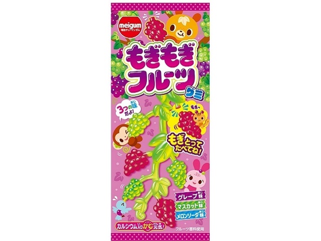 Meiji Gum Mogi Mogi Fruit Gummy 21g (Pack of 12)