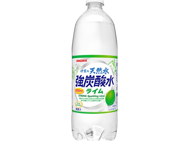 Sangaria Iga Natural Spring Water, Strong Carbonated Water with Lime, 1L (Special Order Item) [Purchase 12]