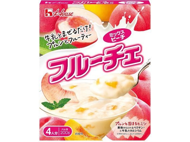 House Foods Fruche Mixed Peach 200g (Pack of 10)