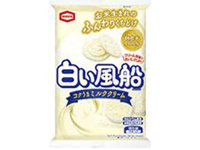 Kameda White Balloons, Rich and Delicious Milk Cream, 15 pieces (Special Order Item) [Purchase 12]