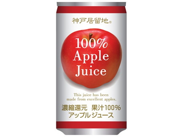 Kobe Foreign Settlement 100% Apple Can, 185g (Special Order Item) [Purchase Quantity: 30]