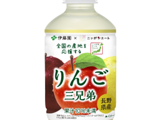 Ito En Nippon Ale: Three Brothers Apples from Nagano Prefecture P280 (Special Order Item) [Purchase Quantity: 24]