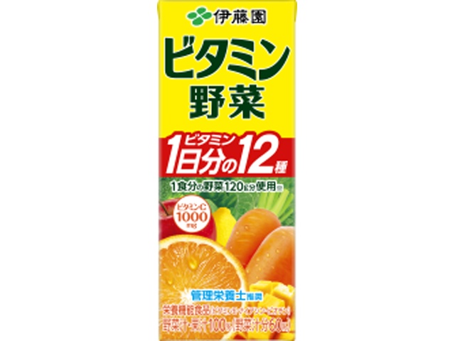 Ito En Vitamin Vegetables, Paper, 200ml (Pack of 12)