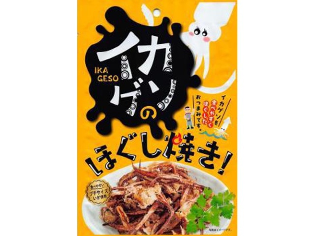 Kuji Foods Grilled Shredded Squid Tentacles, 16g (Special Order Item) [Purchase 10] [Please allow time for delivery]